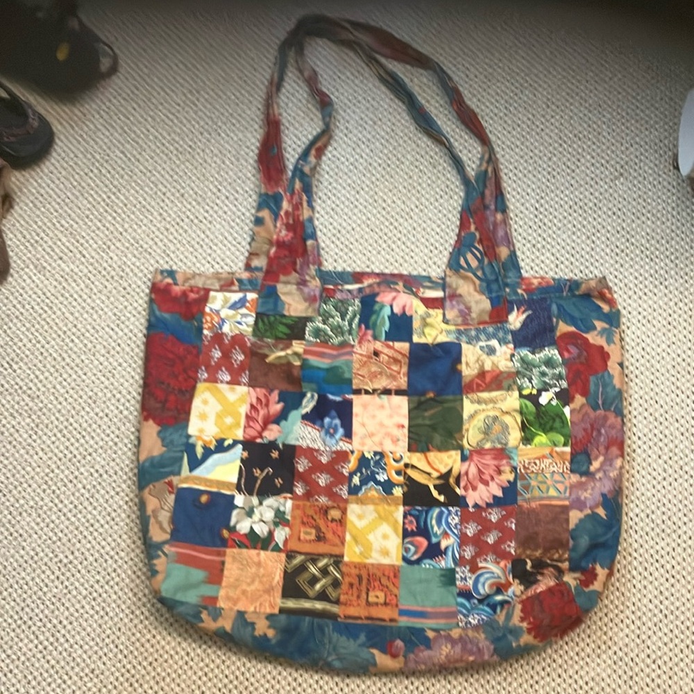 Large patchwork bag